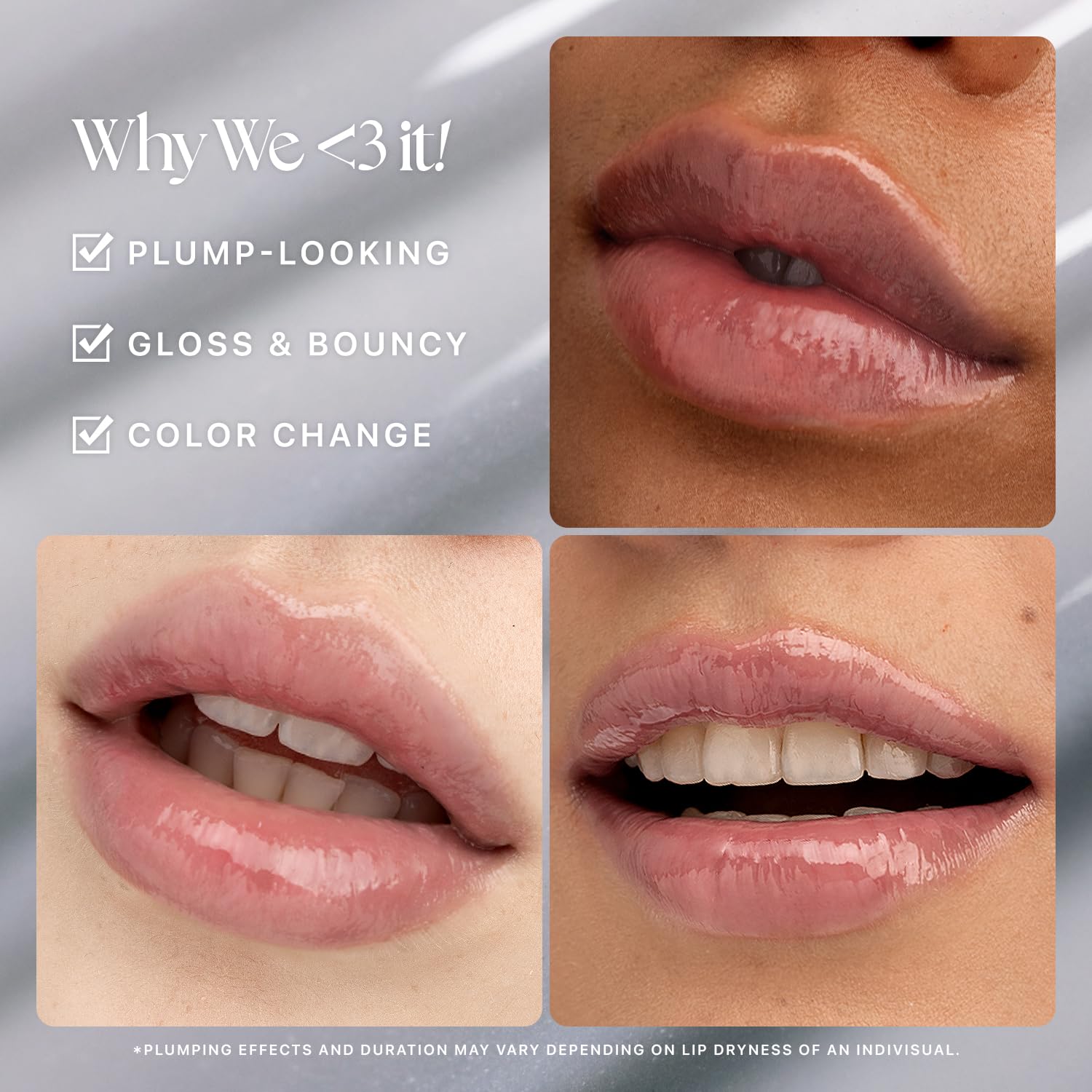 Nature Republic tono nude con brillo suave para un look natural y sedoso.