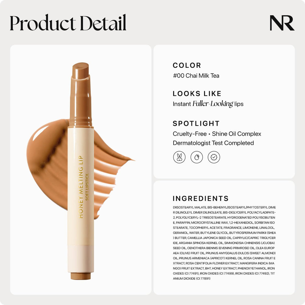 Nature Republic envase compacto del bálsamo miel derretido 00 chai milk tea para retoques
