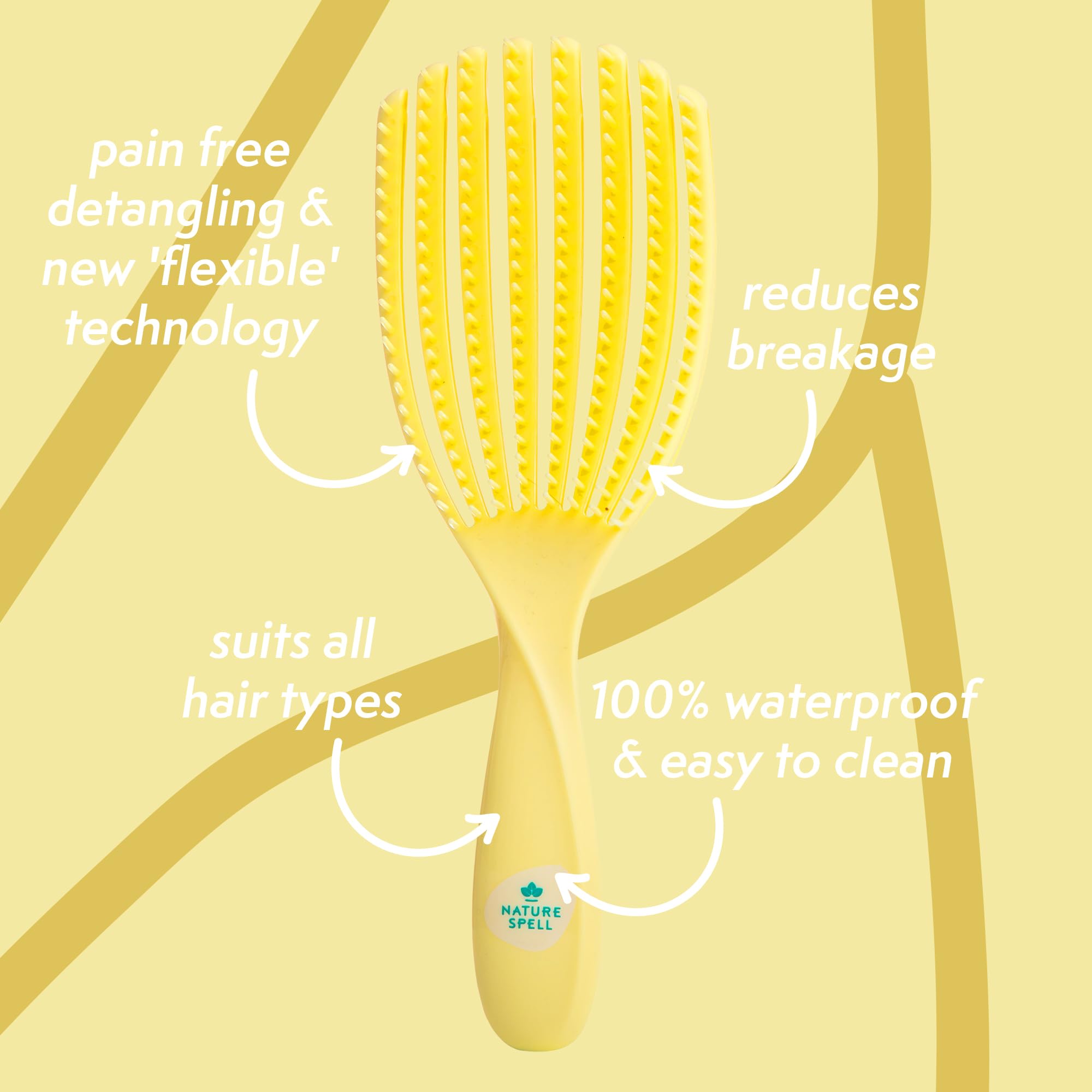 Nature Spell FlexiFlow uso-en-la-ducha-impermeable: distribución uniforme de champú