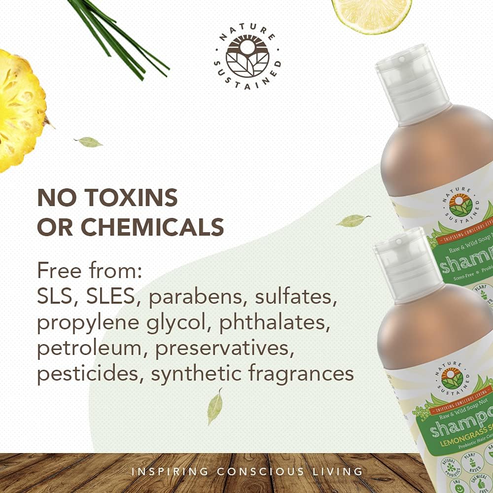 Nature Sustained Champú Natural Original, perfecto para cabello sensible y cuero cabelludo irritado.