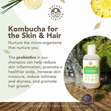 Nature Sustained Champú Natural Original, ingredientes orgánicos crudos, aromas naturales para el cabello.