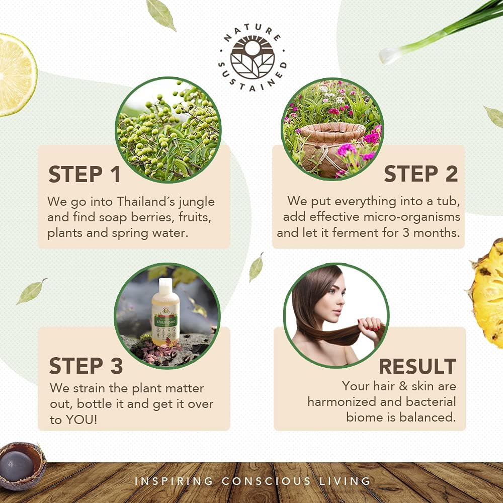 Nature Sustained Champú Natural Original, proceso renovable que cuida el planeta.