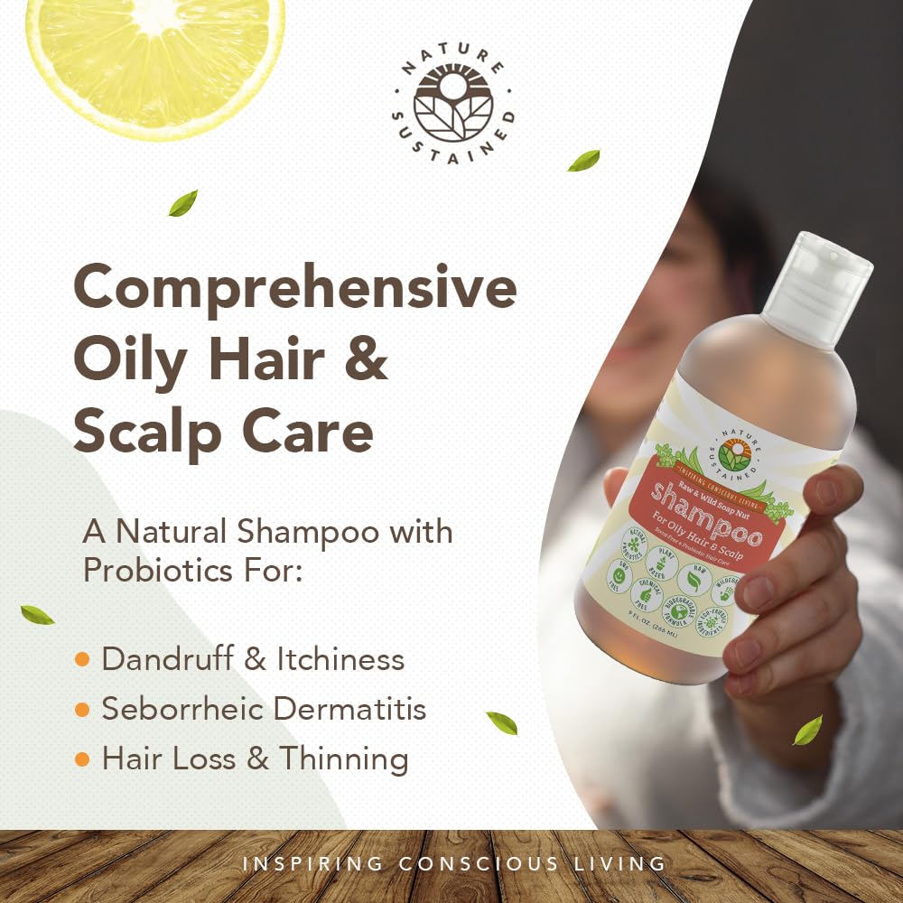 Nature Sustained Fórmula sin sulfatos para cabello, cuidado suave.
