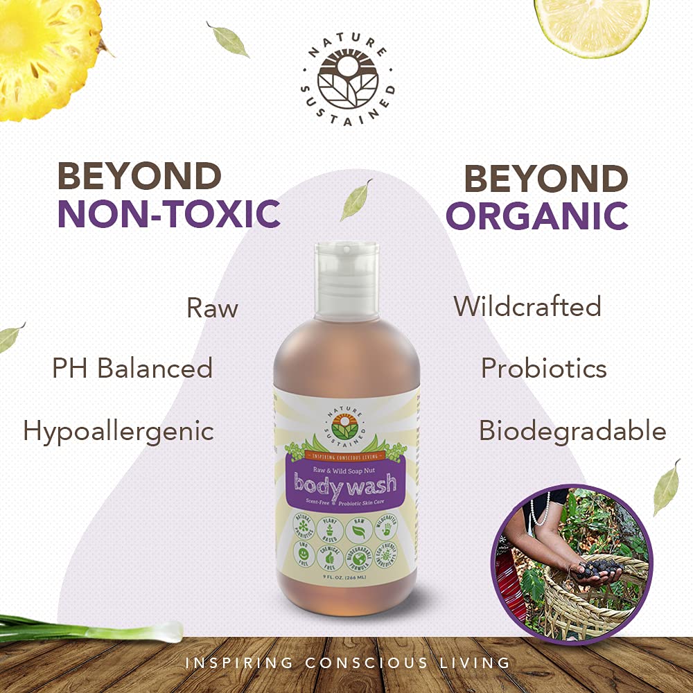 Nature Sustained: lavado suave para rostro y cuerpo sin sulfatos