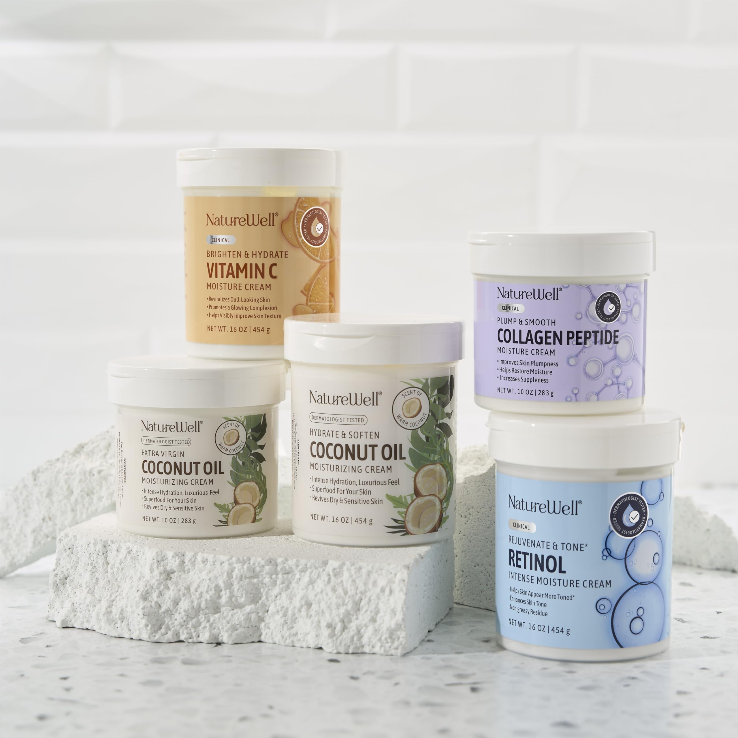 Nature Well crema para rostro, cuello y cuerpo en uso diario