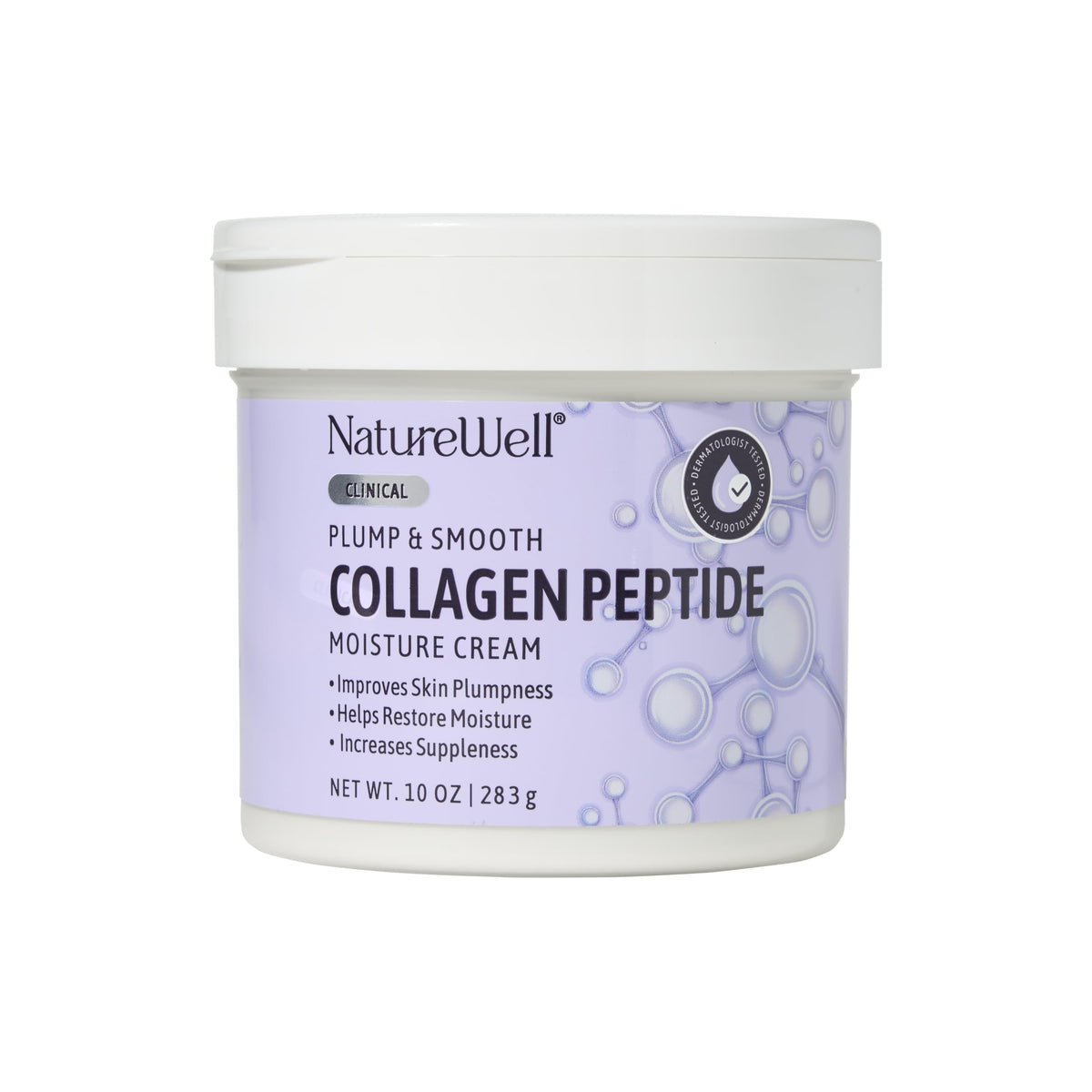 Nature Well crema-peptidos-colageno en bote para hidratación profunda