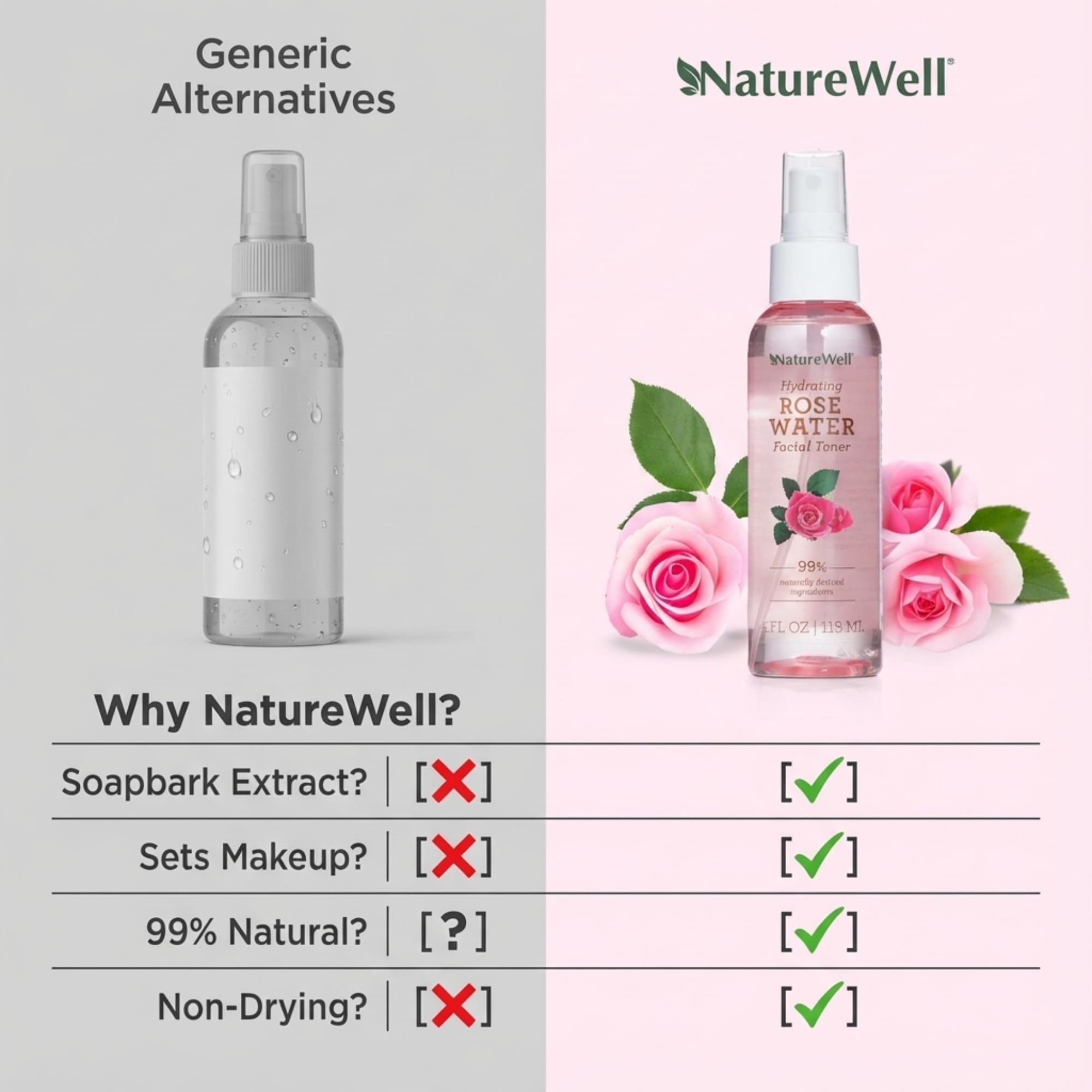 Nature Well Formato compacto para viaje práctico y ligero.