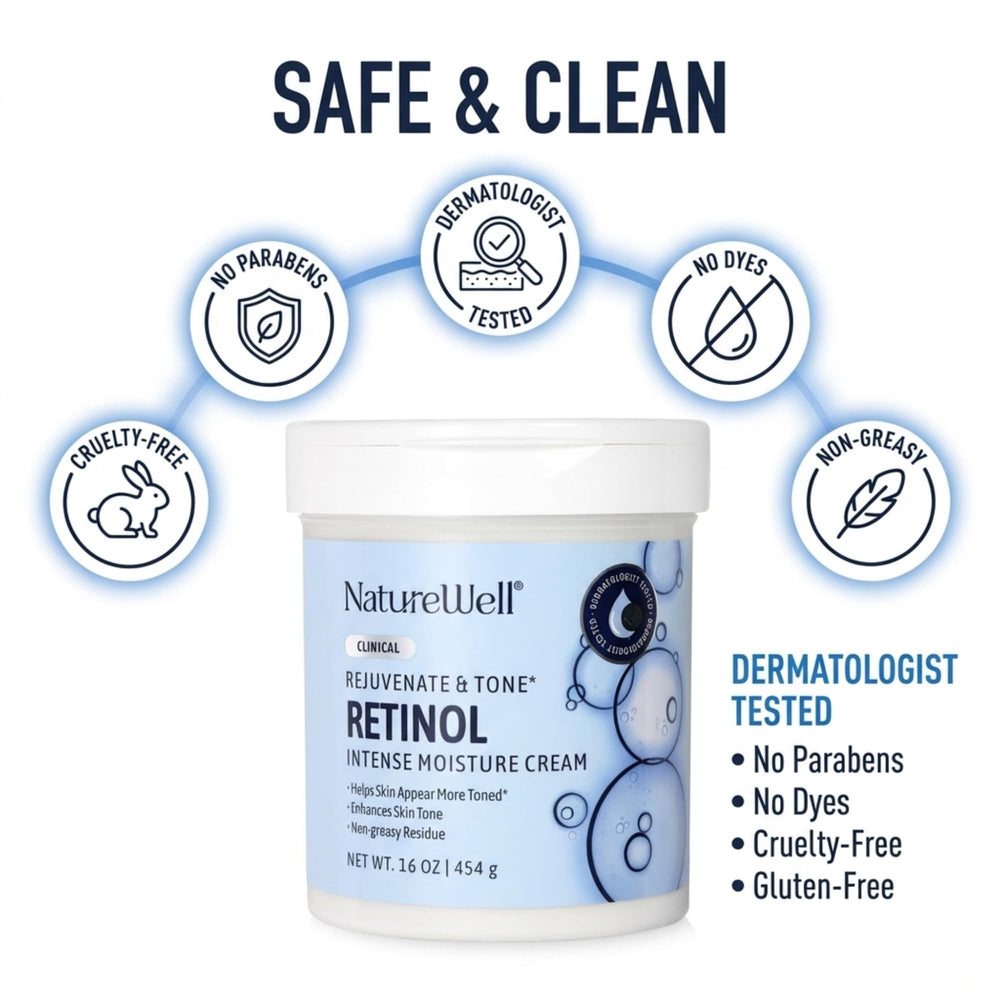 Nature Well Retinol crema aroma floral, sensación agradable al aplicar.