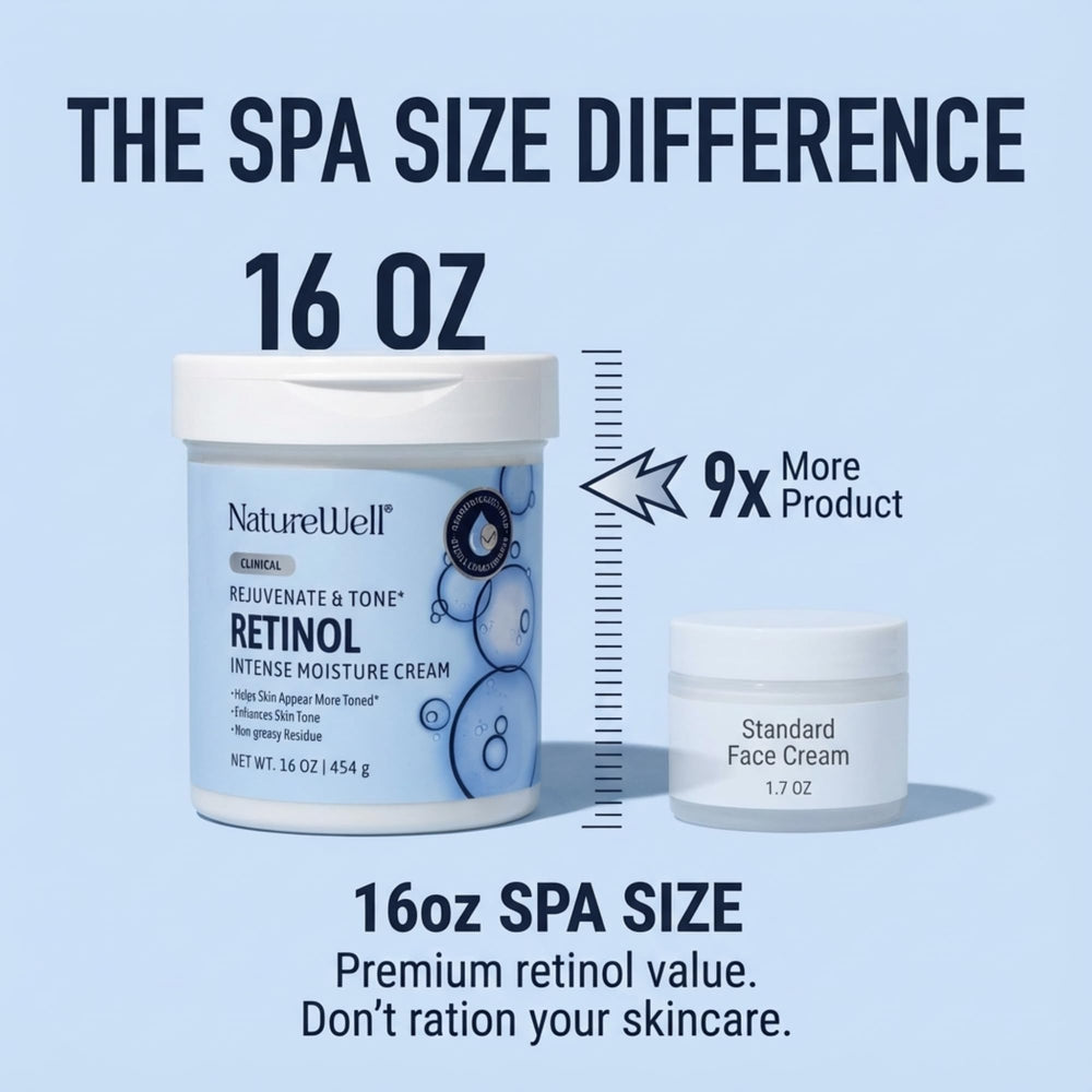 Nature Well Retinol uso diario, aplica mañana y noche.