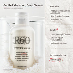 NATURECLASS R60 espuma suave que se activa con agua para limpieza diaria.