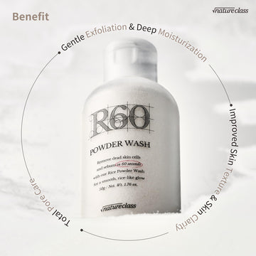 NATURECLASS R60 exfoliación suave con enzima papaina para renovación ligera.