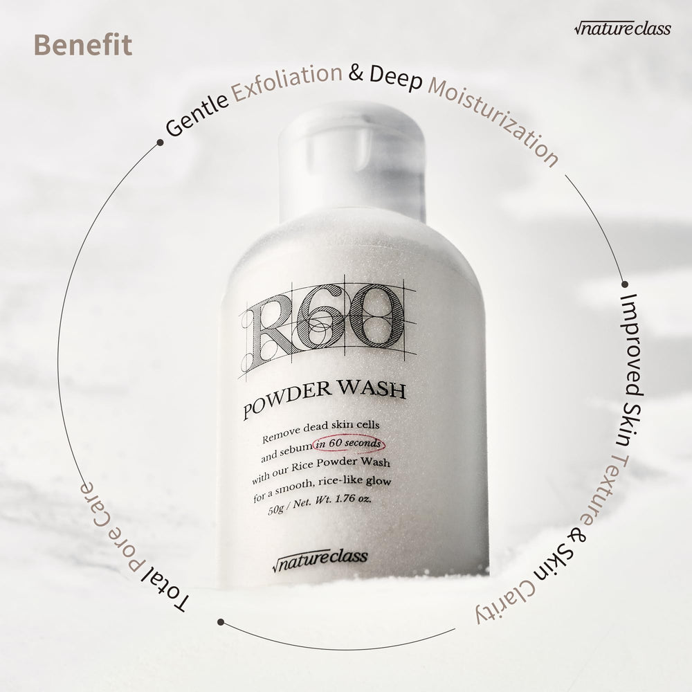 NATURECLASS R60 exfoliación suave con enzima papaina para renovación ligera.