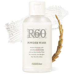 NATURECLASS R60 limpiador facial en polvo con arroz, ideal para piel sensible.
