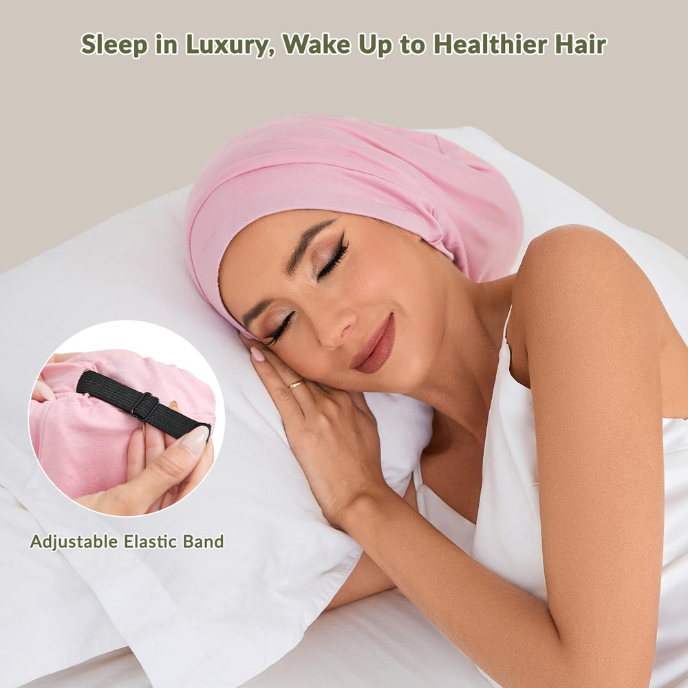 NatureKess bonete seda Mulberry con ajuste adecuado para todo tipo de cabello.