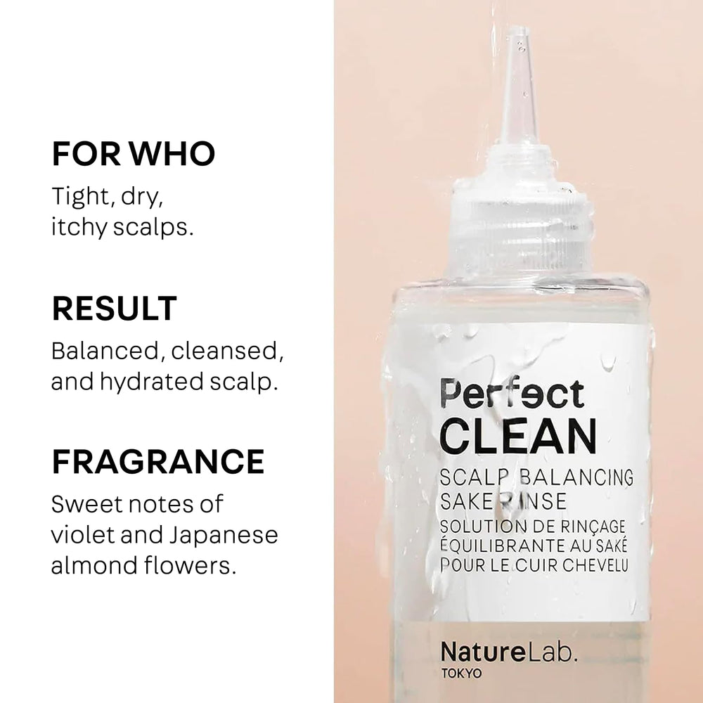 NatureLab.TOKYO enjuague de sake: hidratación con agua de arroz para el cabello.