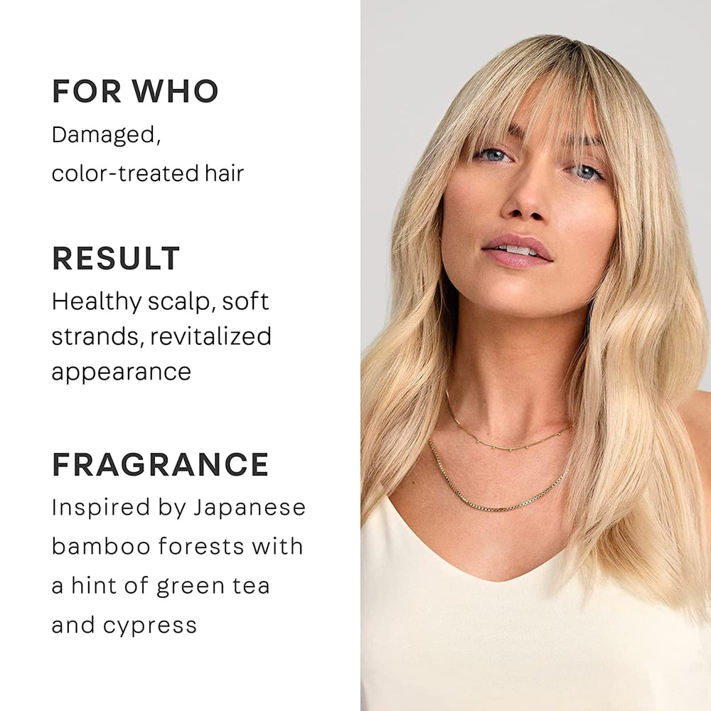 NatureLab.TOKYO Perfect Repair Mascarilla en aplicación, cabello se nutre desde puntas.
