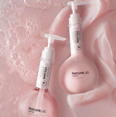 NatureLab.TOKYO après-shampoing-volume bouteille: apporte du corps et de la souplesse.
