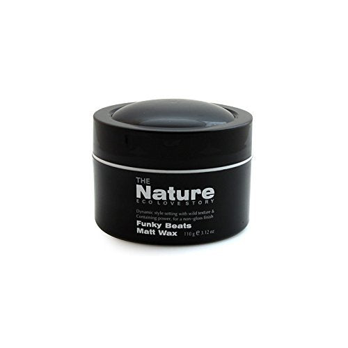 Nature Funky Beats cera mate, fijación fuerte para cabello corto, sin brillo