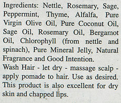 Nature's Blessings pomada cabello — empaque práctico y fácil de usar.