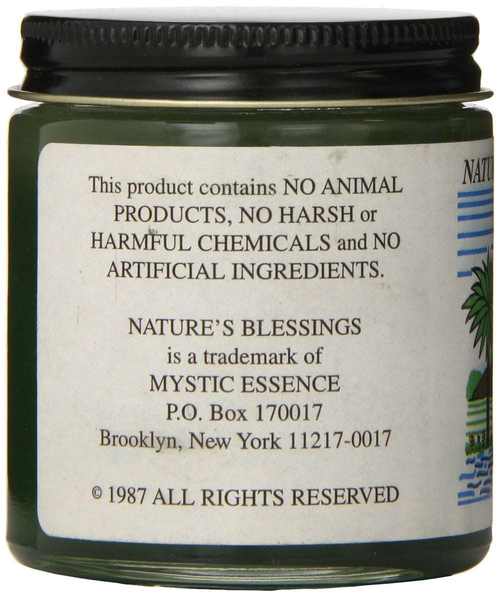 Nature's Blessings pomada cabello — acabado con brillo natural tras aplicar.