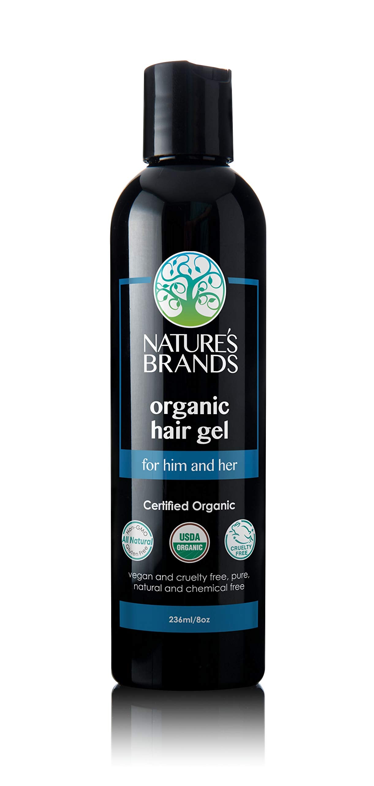 Nature's Brands Mari gel orgánico en botella para peinado suave todo el día