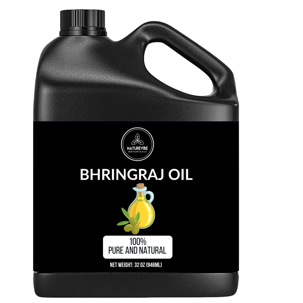 Naturevibe Botanicals Bhringraj en frasco hermético para cabello