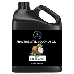 Naturevibe Botanicals Aceite de Coco Fractionado en botella, fórmula pura para uso diario en piel