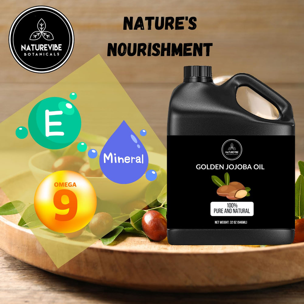 Naturevibe Botanicals Aceite Jojoba Dorado aplicación facial suave y nutritiva