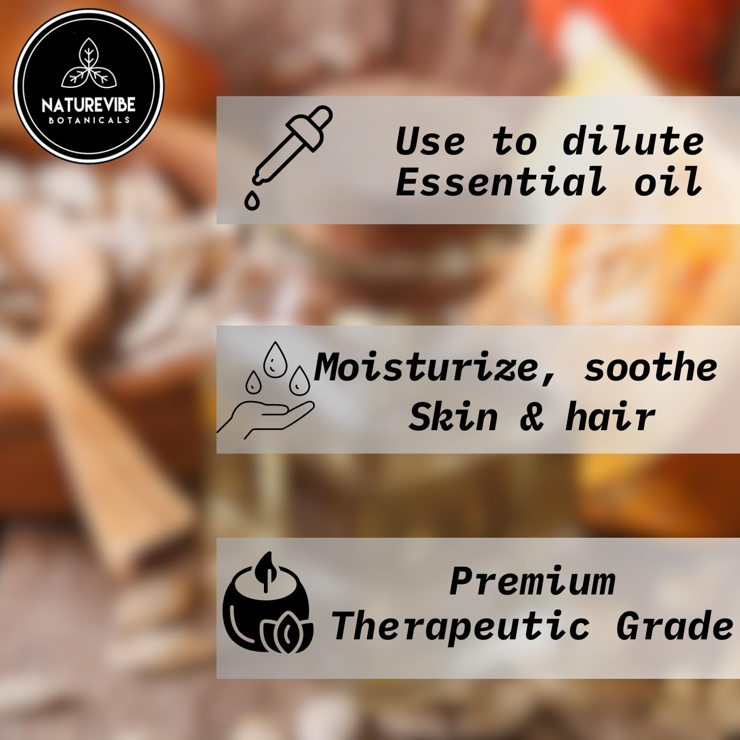 Aceite de calabaza Naturevibe textura ligera para rostro y cuerpo.
