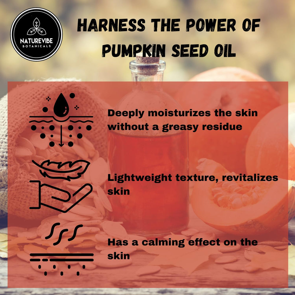 Aceite de calabaza Naturevibe: suavidad en la piel con uso diario.