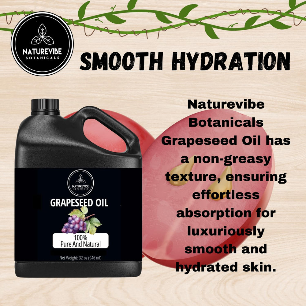 Cabello con aceite de uva, brillo suave y natural