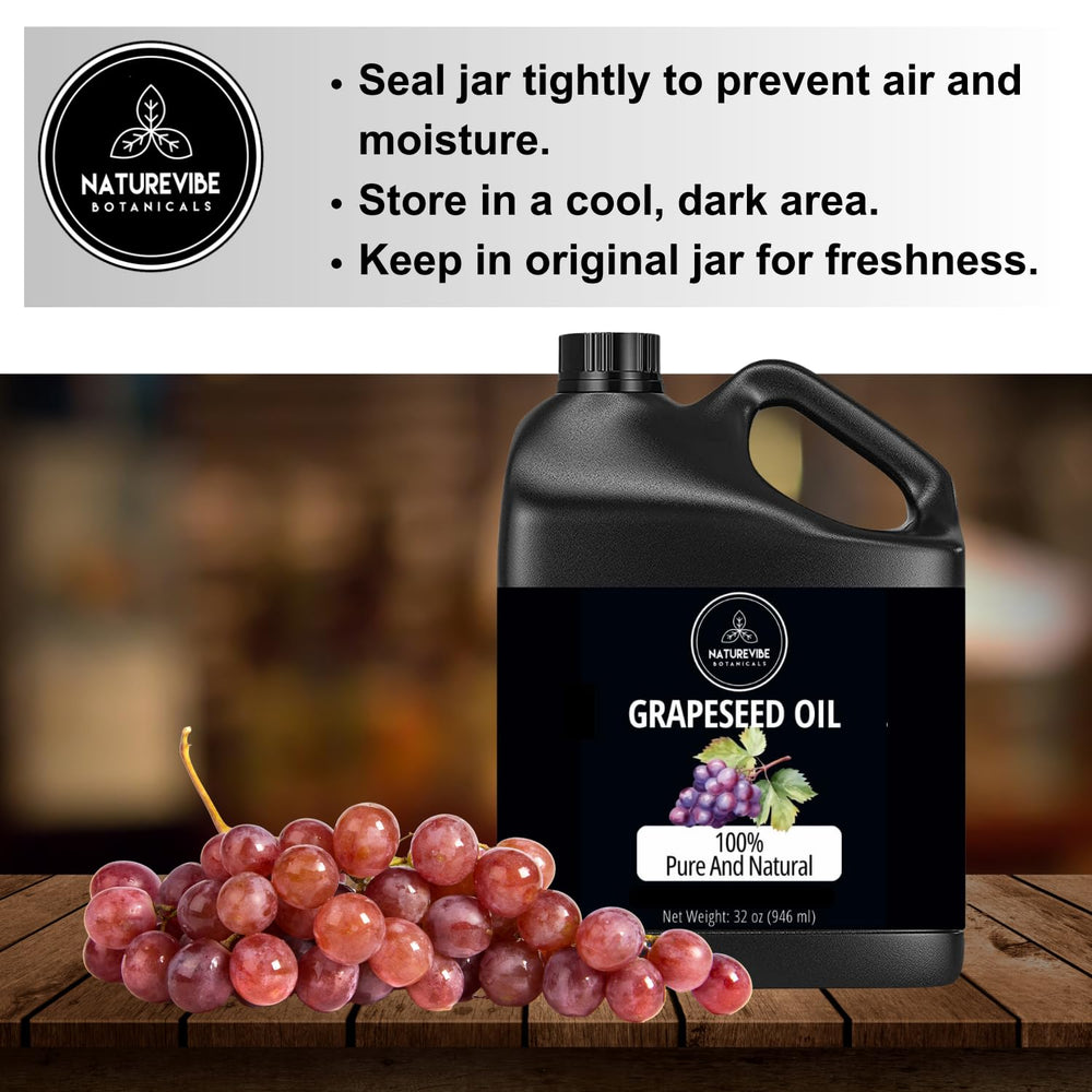 Masaje suave con aceite de uva Naturevibe Botanicals