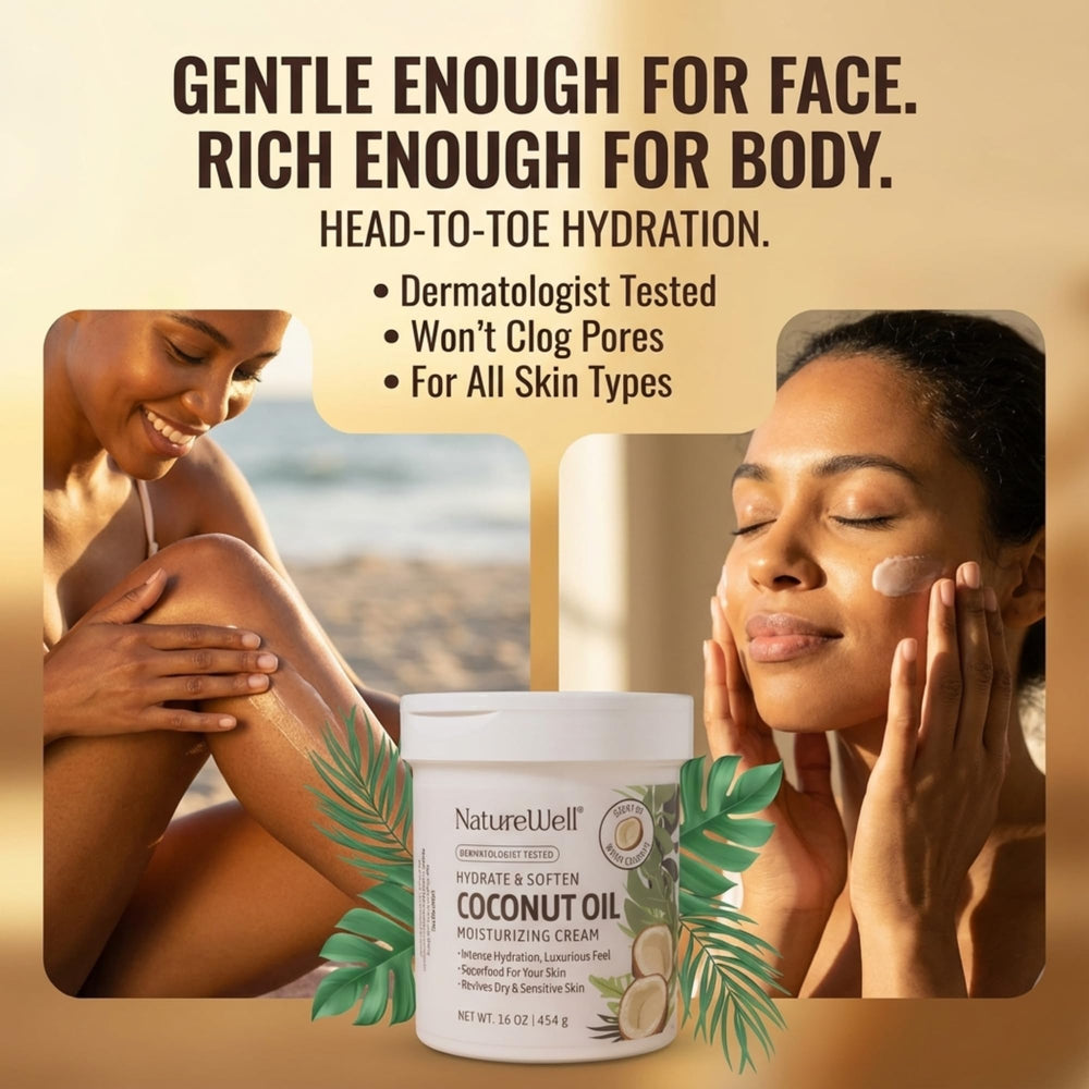 NATURE WELL crema coco aplicación después ducha: absorción rápida