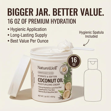 NATURE WELL crema coco ingredientes vitaminas A, C y E: nutrición antioxidante