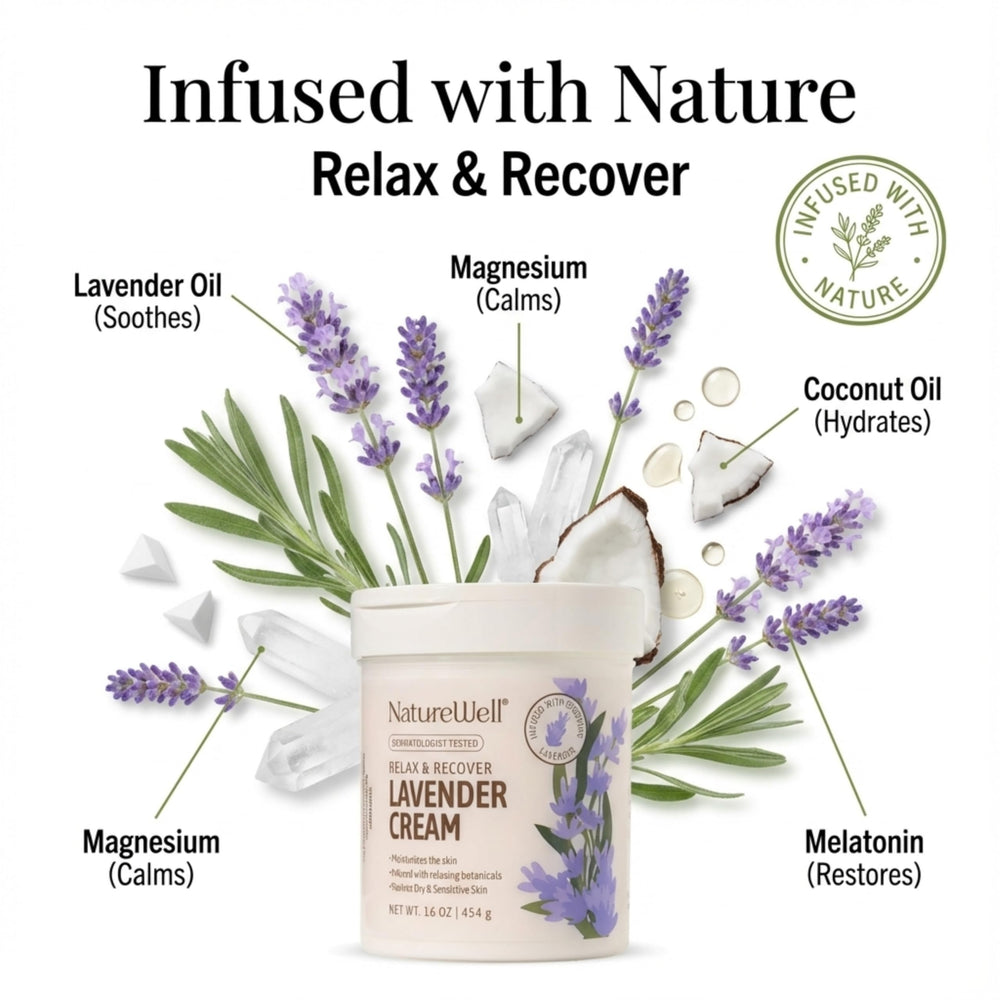 NatureWell Lavanda crema hidratante para manos que suaviza.