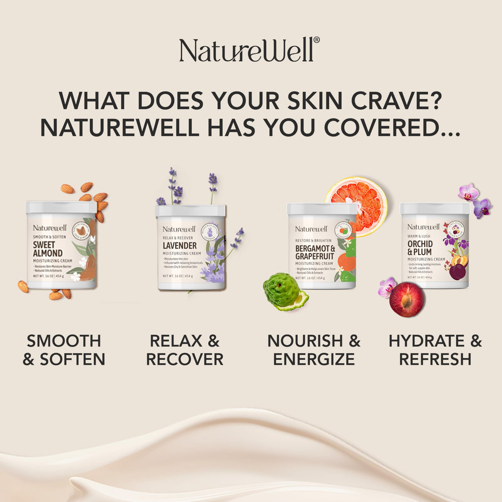 NatureWell Lavanda ingredientes botánicos que nutren la piel.