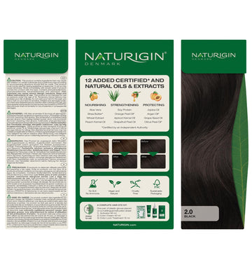 Resultados de color negro 2.0 con acabado nutrido y duradero.