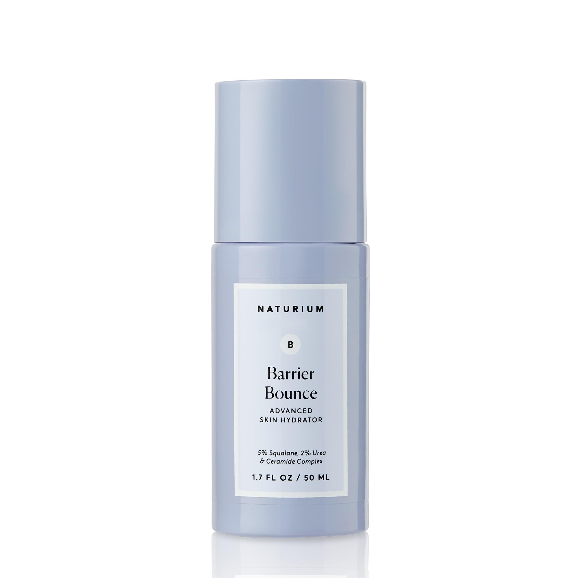 Naturium Barrier Bounce Serum: botella con vertido para hidratación profunda de la piel