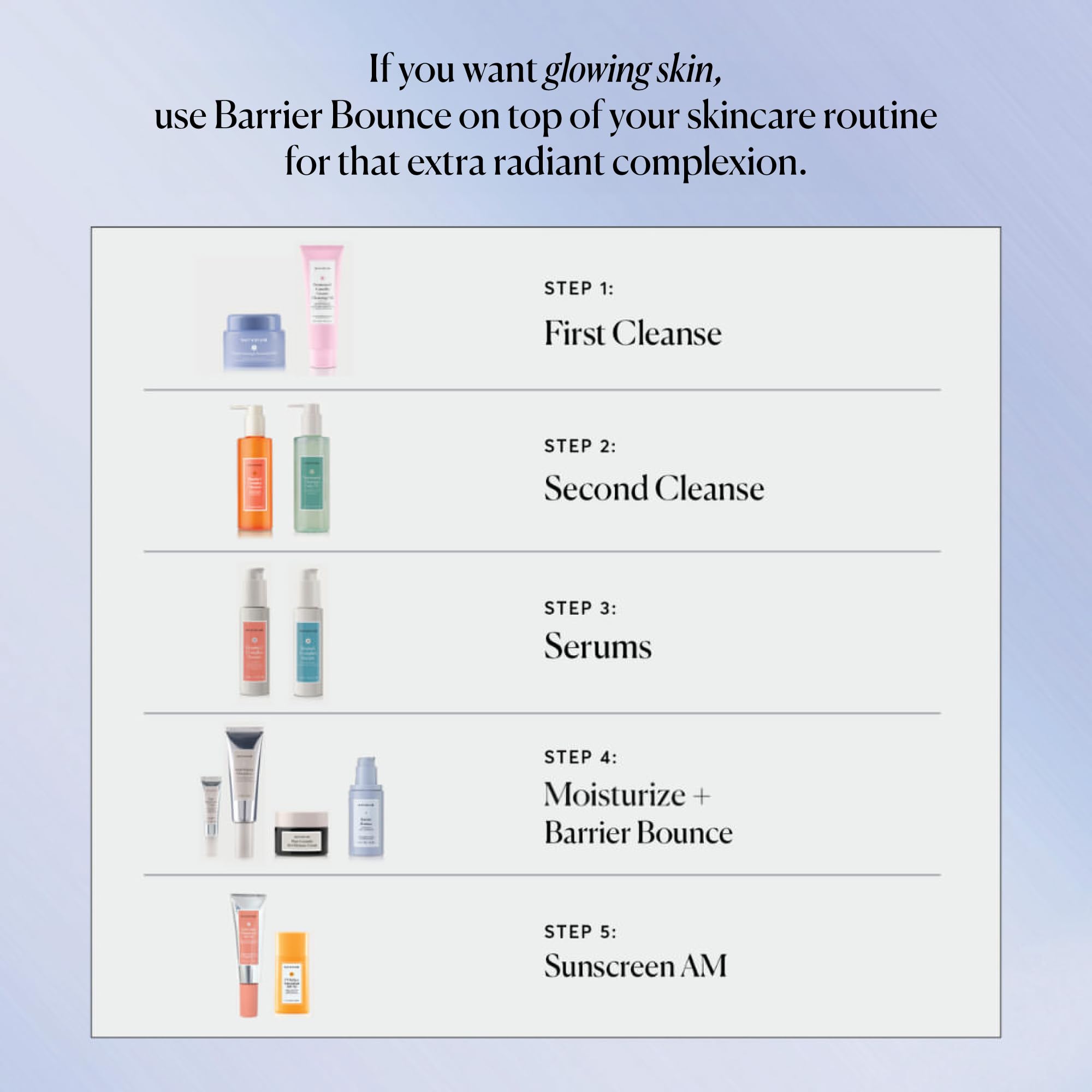 Naturium Barrier Bounce Serum: envase elegante para rutina diaria