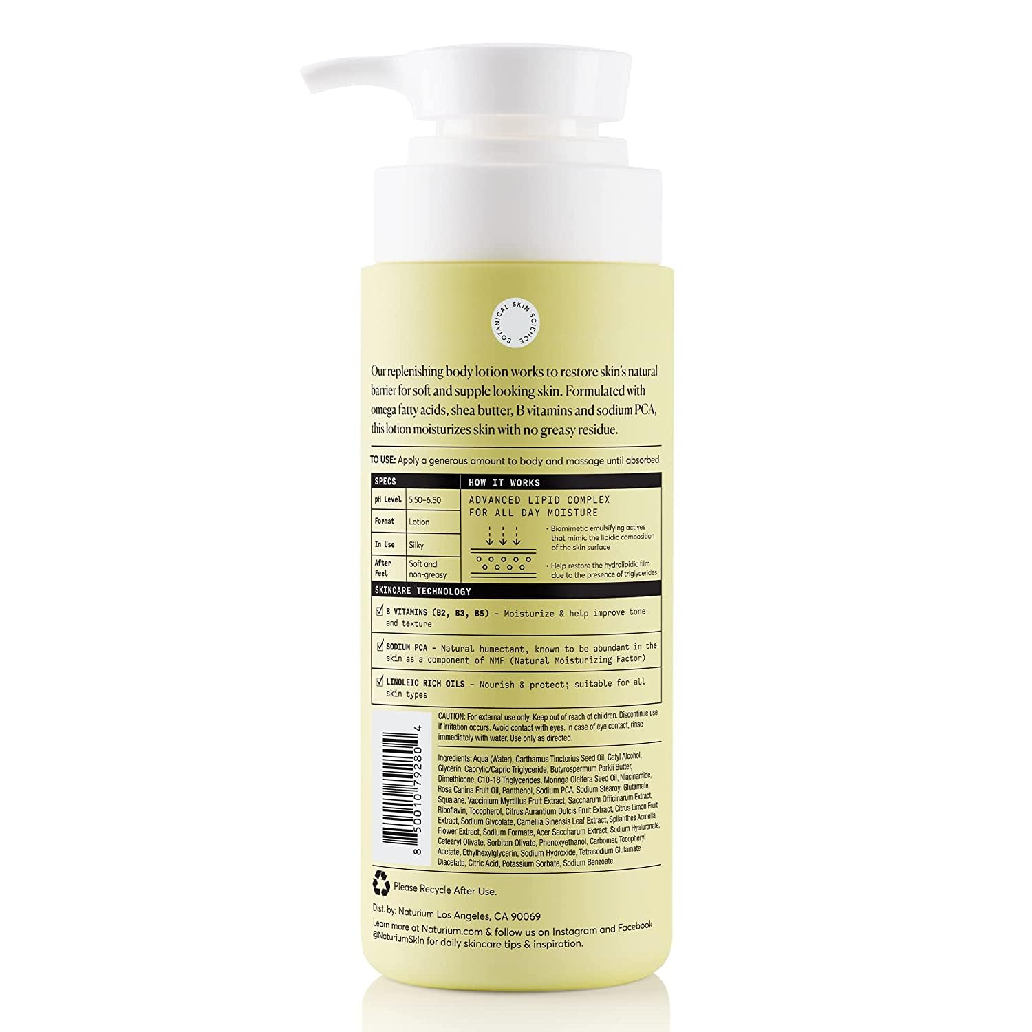 Naturium Bio-Lipid Restoring, crema nutritiva que deja la piel suave y flexible.