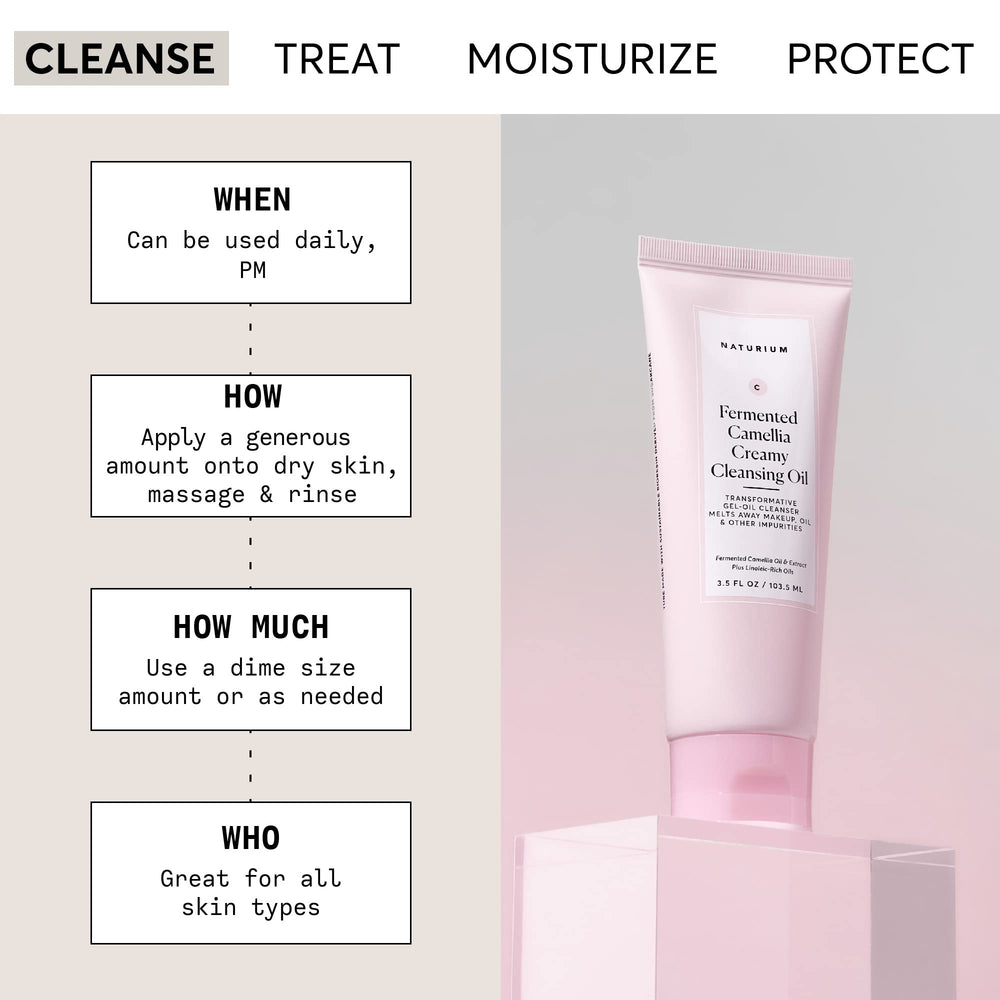 Aplicación en la palma para disolver maquillaje y SPF.