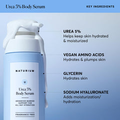 Naturium Urea 5% sérum corporal aplicación suave sobre el cuerpo