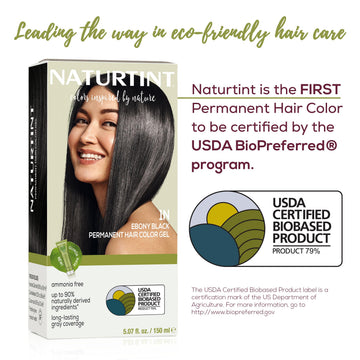 Naturtint 1N Ebony Black ingredientes vegetales para cabello saludable