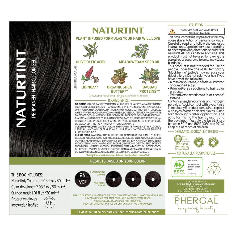 Certificaciones USDA BioPreferred e ISO 16128 de Naturtint 2N