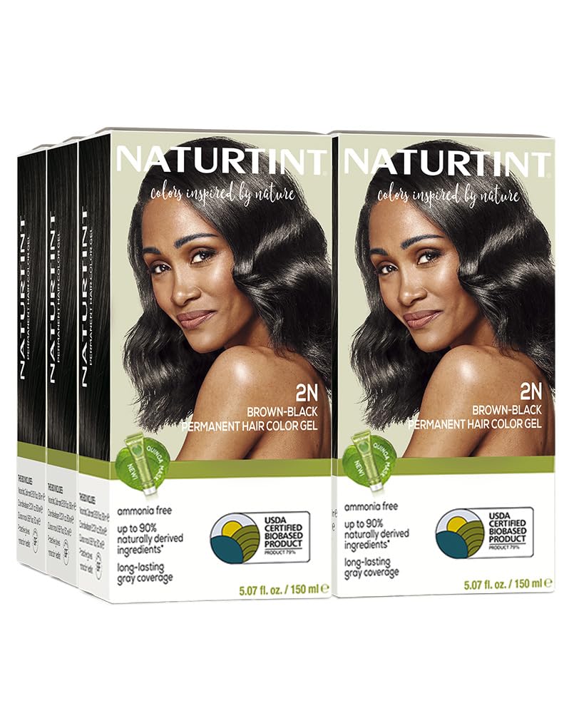 Naturtint 2N Marrón Negro en estuche de 6 para cobertura de canas duradera
