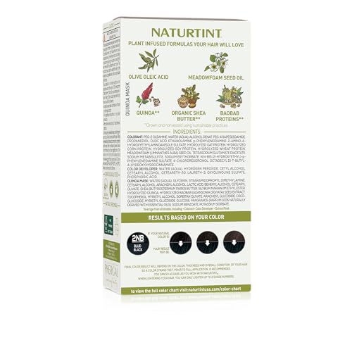 Naturtint 2NB Azul Negro: aplicación en casa fácil y sin amoníaco para un resultado estable.