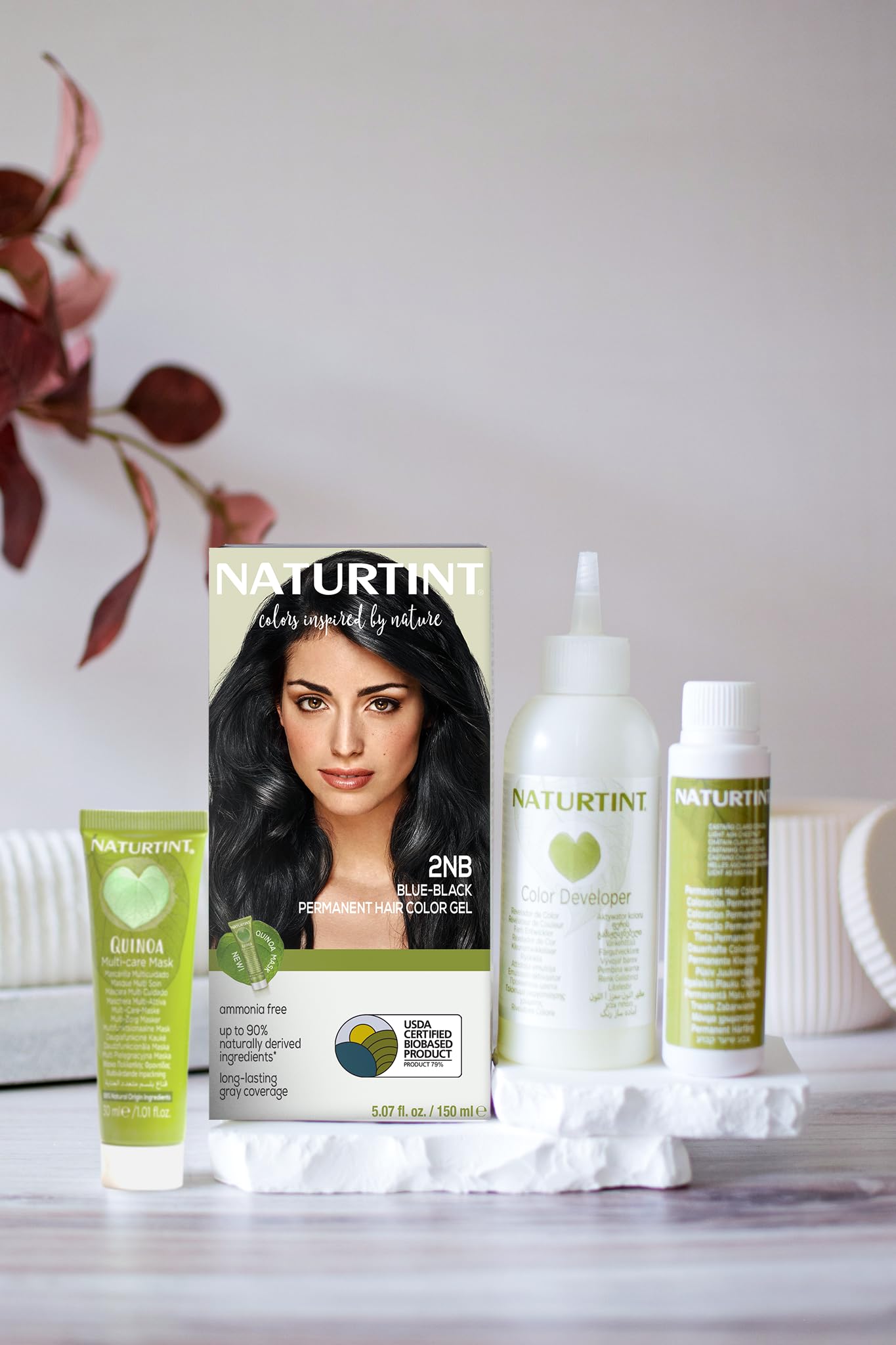 Naturtint 2NB Azul Negro: protección de canas con color uniforme y natural.