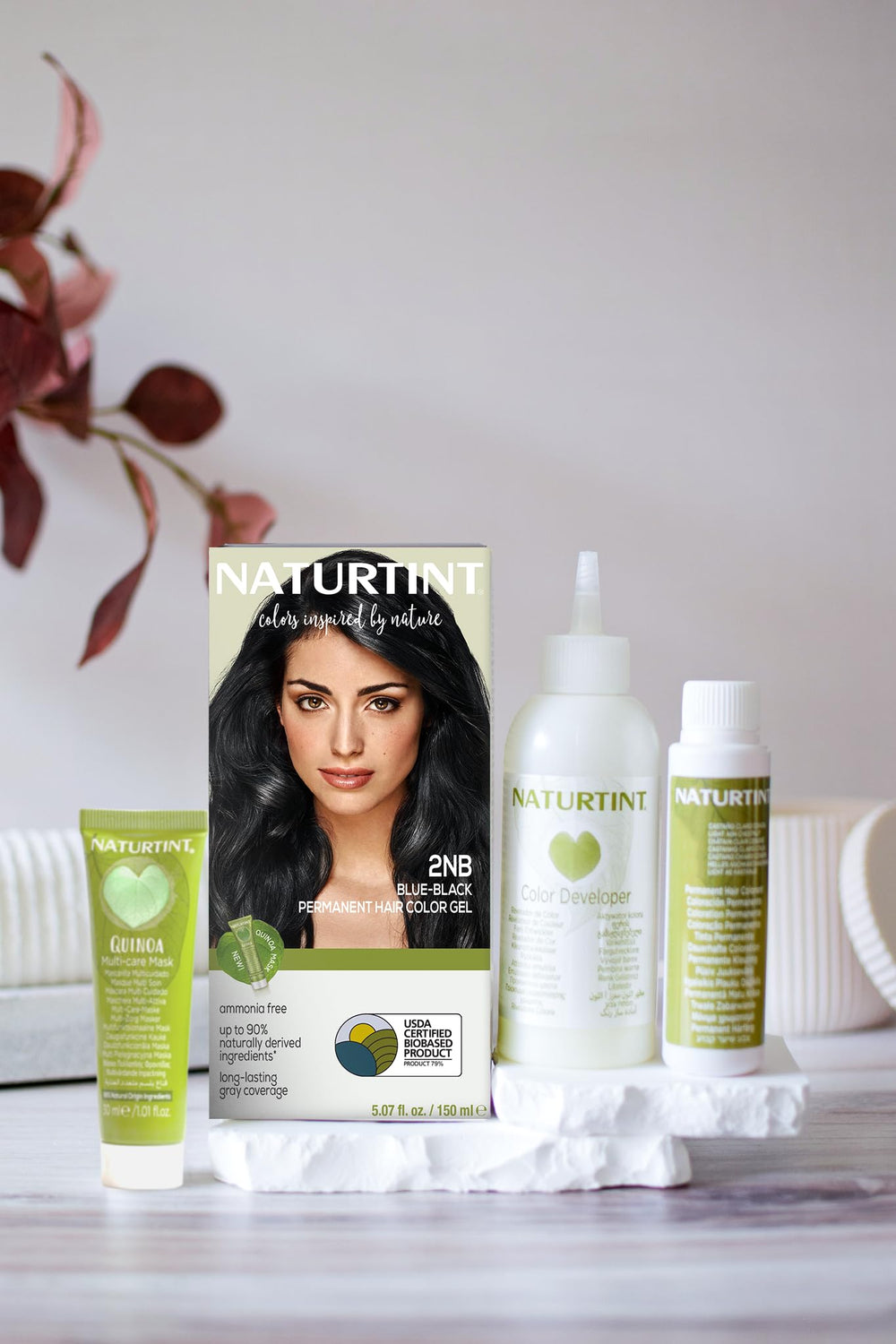 Naturtint 2NB Azul Negro: protección de canas con color uniforme y natural.