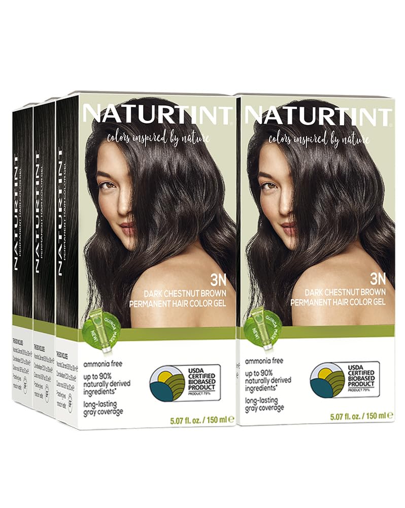 Naturtint 3N tinte castaño oscuro, cobertura natural de canas