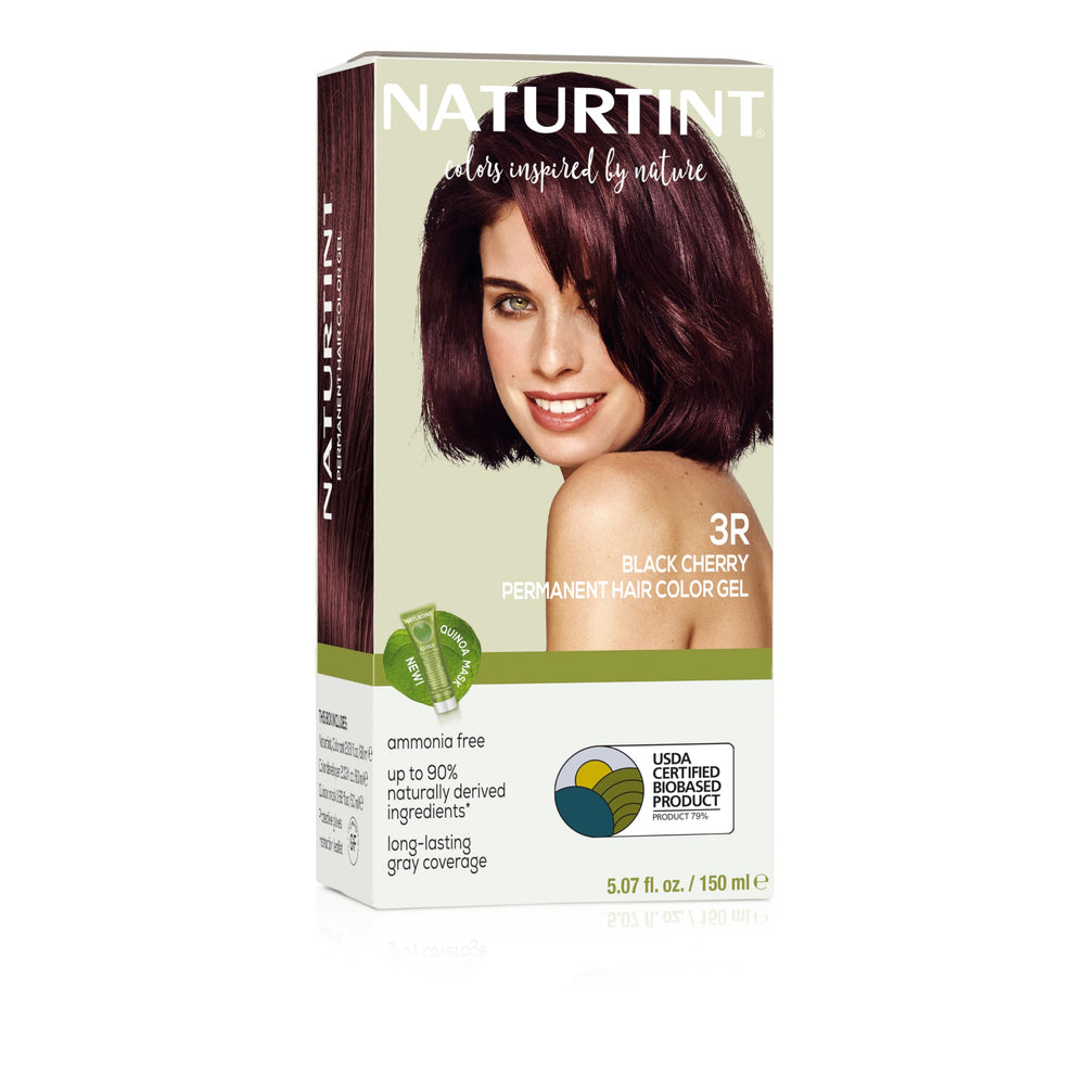 Naturtint 3R Cereza Negra envase — coloración permanente sin amoníaco para uso doméstico.